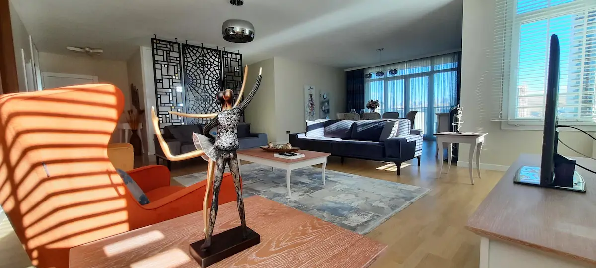 TEPE MESA PARK MOZAİK YATAY BLOKLARDA FULL EŞYALI KİRALIK 3+1 KÖŞE DAİRE 