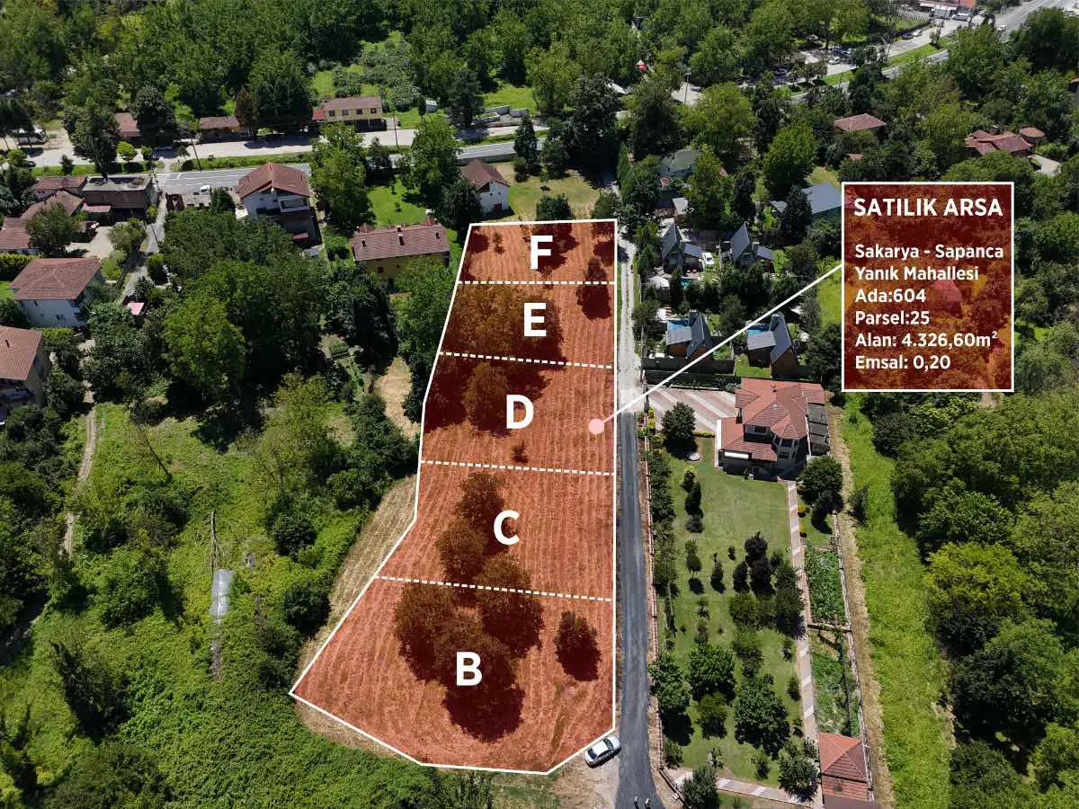 REMAX EXCELLENCE DAN SAPANCA YANIK YOLA CEPHE VİLLA İMARLI ARSA