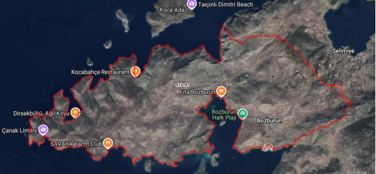 MARMARİS BOZBURUN’DA 6.156 M² DEĞERLİ FIRSAT TARLA