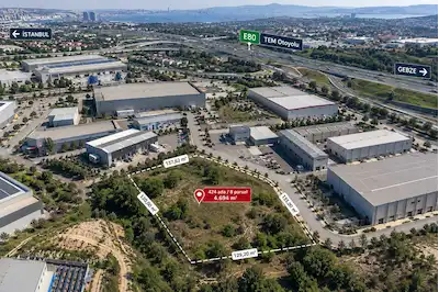 DİLOVASI OSB'DE HDA – LOJİSTİK / DEPOLAMA POTANSİYELLİ 4.694 M² ARSA