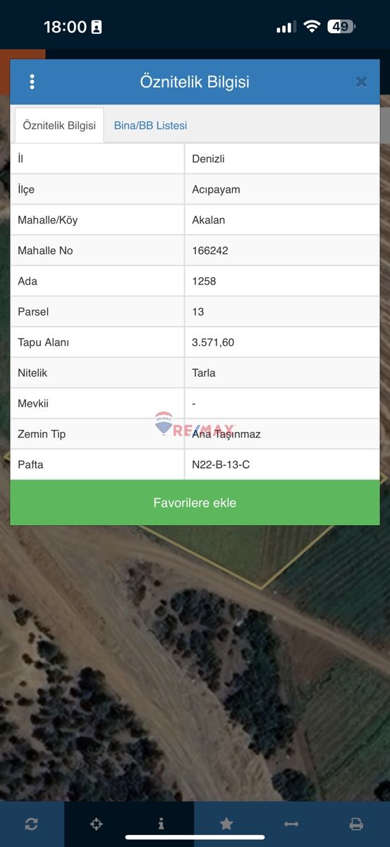 DENİZLİ ACIPAYAM AKALAN’DA SATILIK EN UYGUN FİYATLI TARLA