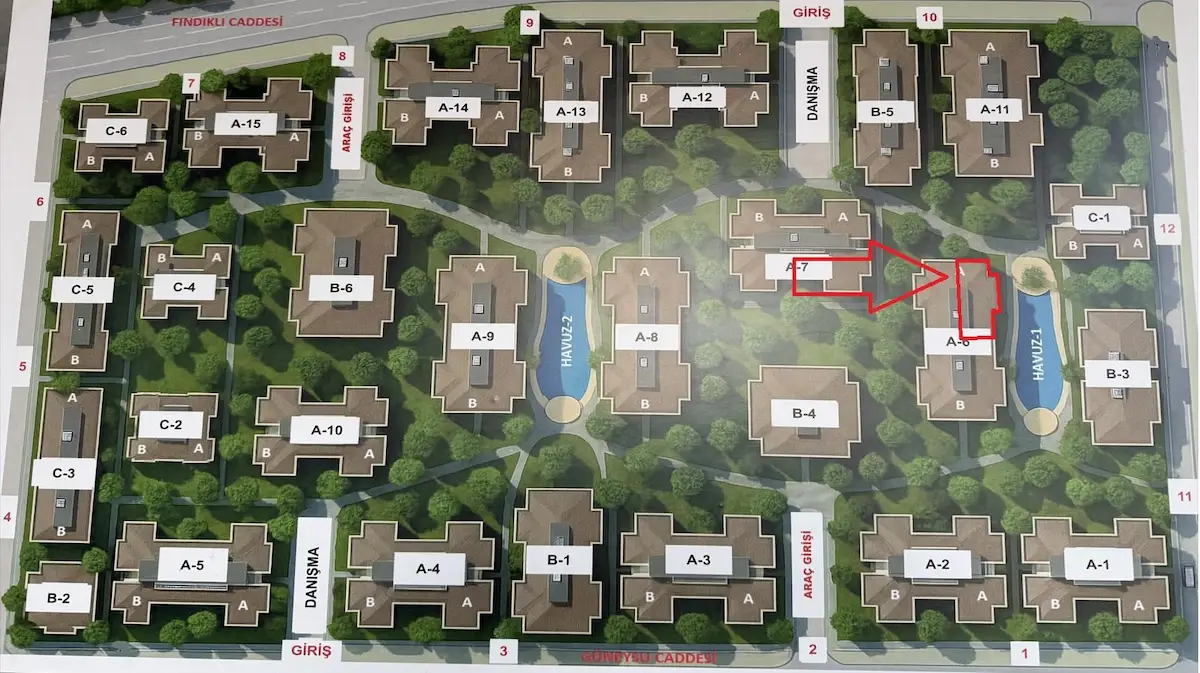 İZMİT ALİKAHYA MAH. KAVANİUM 833 SİTESİ İSKANLI BOŞ İÇİ SIFIR SATILIK 3+1 DAİRE 2