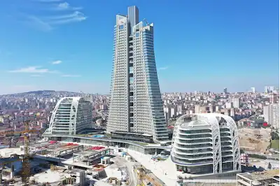 SARPHAN FİNANSPARK C BLOK EN ÜST KATTA SATILIK OFİS 105 M2 BRÜT