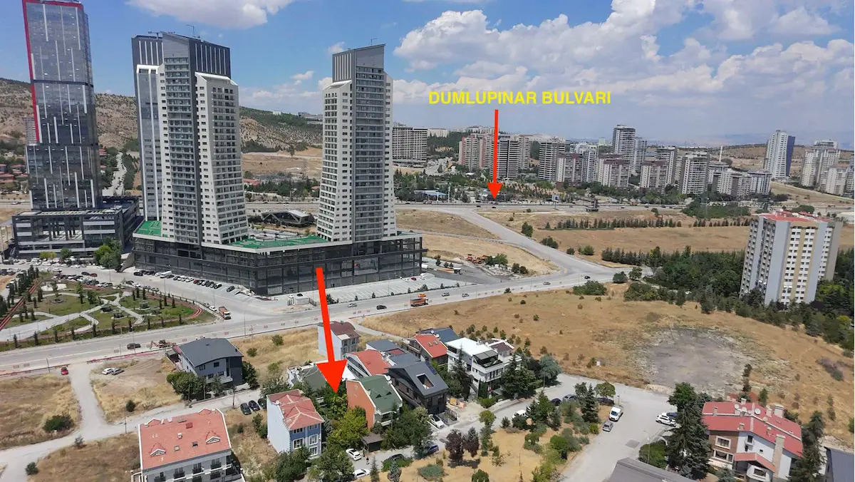 KONUTKENT'TE DUMLUPINAR BULVARI YAKINI, PARK CEPHELİ 229 M² SATILIK VİLLA / KONUT ARSASI