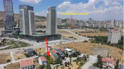 KONUTKENT'TE DUMLUPINAR BULVARI YAKINI, PARK CEPHELİ 229 M² SATILIK VİLLA / KONUT ARSASI