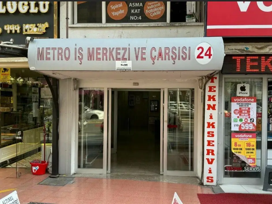 KIZILAY KÜLTÜR MAH. METRO İŞ MERKEZİ'DE SATILIK 30 M2 DÜKKAN