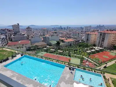 MALTEPE TABLO ADALAR, FULL DENİZ MANZARALI KAPALI MUTFAKLI 2+1