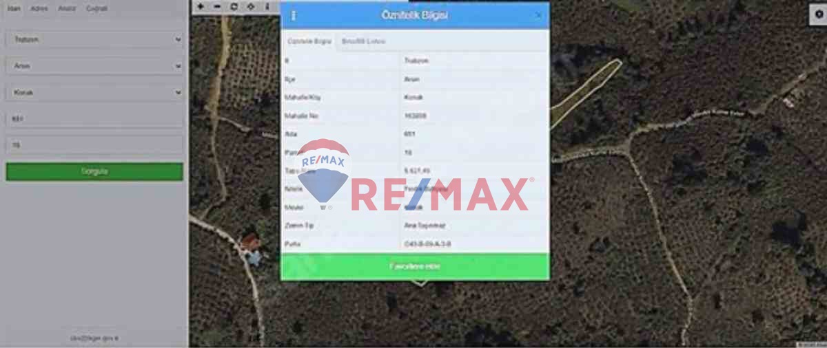 TRABZON ARSIN KONAK'TA SATILIK FINDIK BAHÇESI