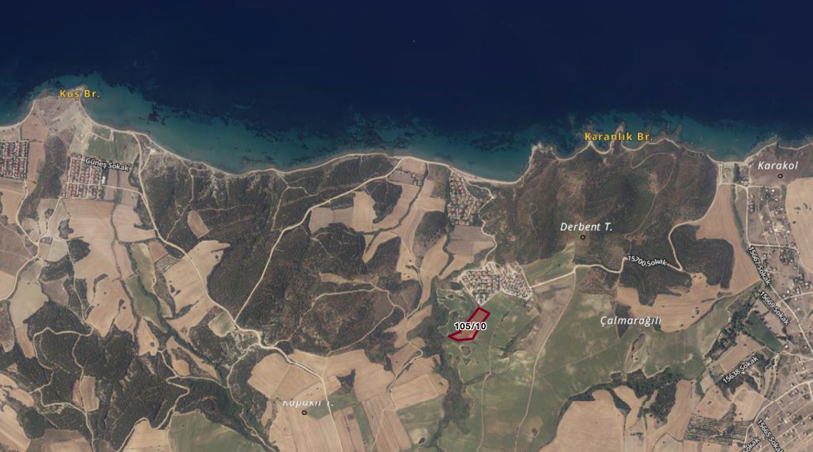 ÇANAKKALE GELIBOLU GÜNEYLI'DE SATILIK MÜSTAKIL PARSEL TARLA