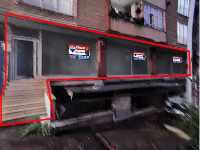 ESENYURT YUNUSEMRE MH.'DE 374. SOKAKTA NET 110M2 YÜKSEK GIRIŞ KİRALIK DÜKKAN