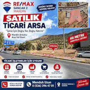 DÜĞÜN SALONU VE TİCARİ İŞLETMELERE UYGUN YOLA 46 MET. CEPHE ARSA