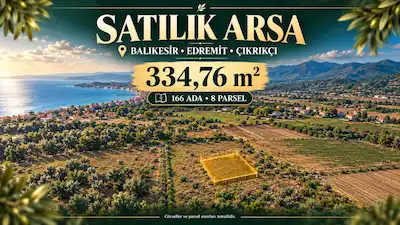 REMAX MİD'DEN DENİZE 900 METRE MESAFADE SATILIK ARSA