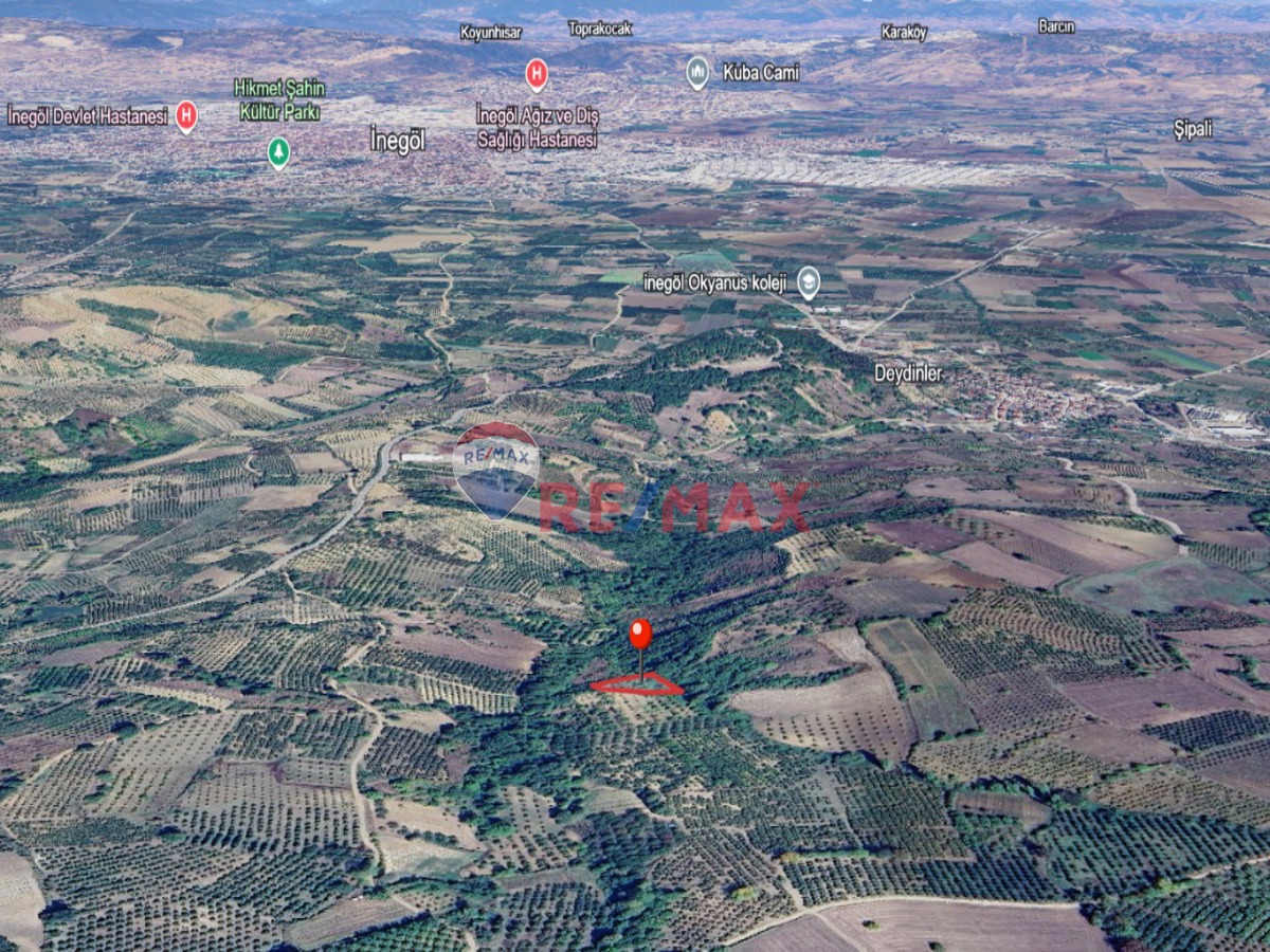 REMAX BEYAZ DEYDİNLER KÖYÜNDE 1591 M2 TARLA