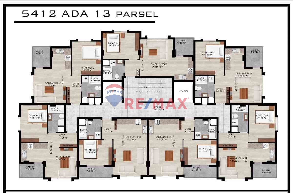 REMAX'TAN PAMUKLU BULVARINDA PROJELİ ARSA