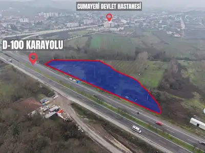 REMAX DIA'DAN GÜMÜŞOVA'DA 5077 M2 TİCARİ İMARLI SATILIK ARSA
