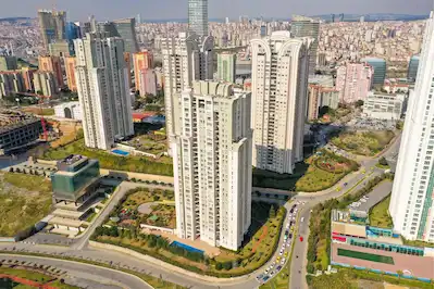 ATAŞEHİR AĞAOĞLU MY TOWERLAND SATILIK BÜYÜK TIP 1+1 DAIRE