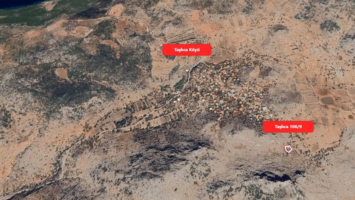 MUĞLA MARMARIS TAŞLICA'DA SATILIK ARAZI