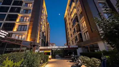 BEYAZ PALAS ADNAN KAHVECİ SATILIK DAİRE 3+1 HAVUZ VE PEYZAJ MANZ