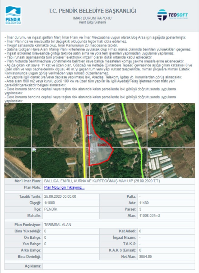 PENDİK KURNAKÖY VİAPORTA YAKIN YATIRIM DEĞERİ YÜKSEK KAZANÇLI SATILIK HİSSELİ TARLA