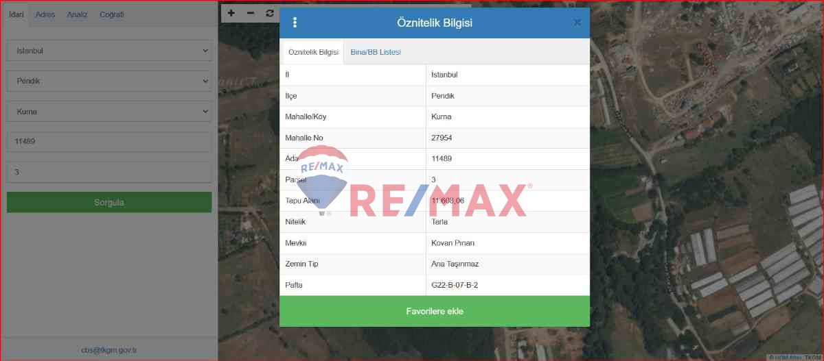 PENDİK KURNAKÖY VİAPORTA YAKIN YATIRIM DEĞERİ YÜKSEK KAZANÇLI SATILIK HİSSELİ TARLA