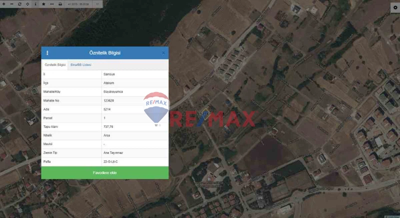 REMAX PARLA'DAN BÜYÜKOYUMCA DA 5 KATA İMARLI DENİZ MANZARALI SATILIK ARSA
