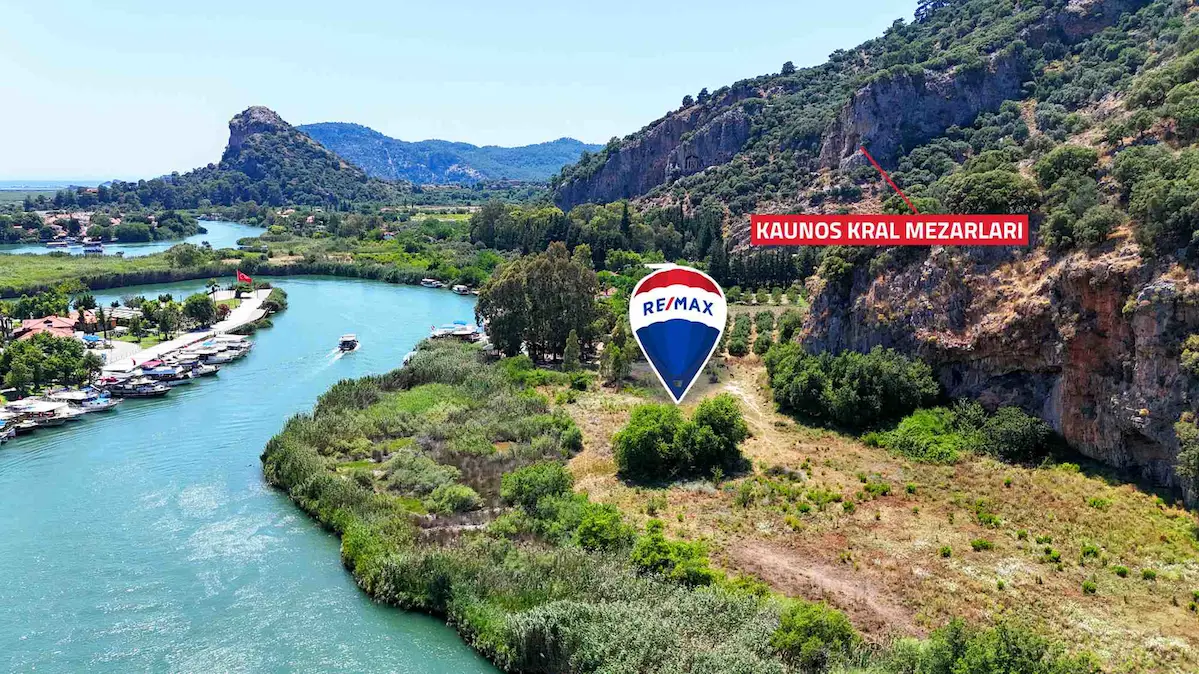 DALYAN KAUNOS KRAL MEZARLIKLARI ALTINDA 5.212M2 SATILIK TARLA