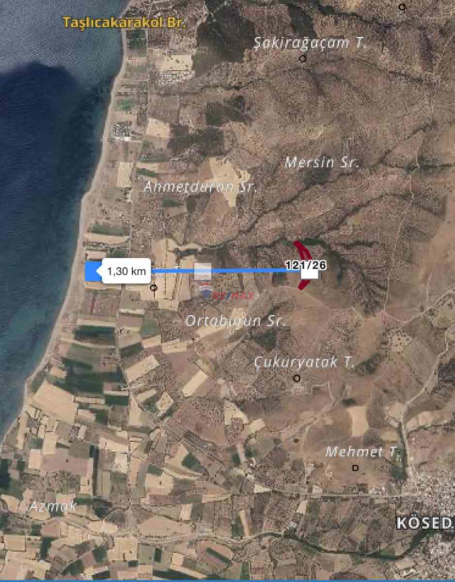 AYVACIK KÖSEDERE'DE EŞSİZ DENİZ MANZARALI ZEYTİNLİK 