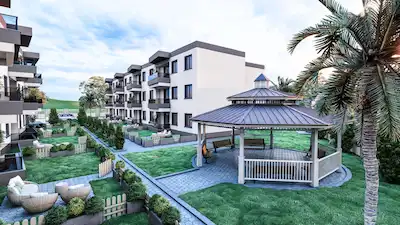 HAZAR GÖLÜ'NDE TATİL KÖYÜ İÇERİSİNDE SIFIR YAZLIK