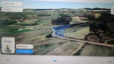 RE/MAX DREAM DAN İZMİT YASSIBAĞ DA SATILIK 8905 M² TARLA