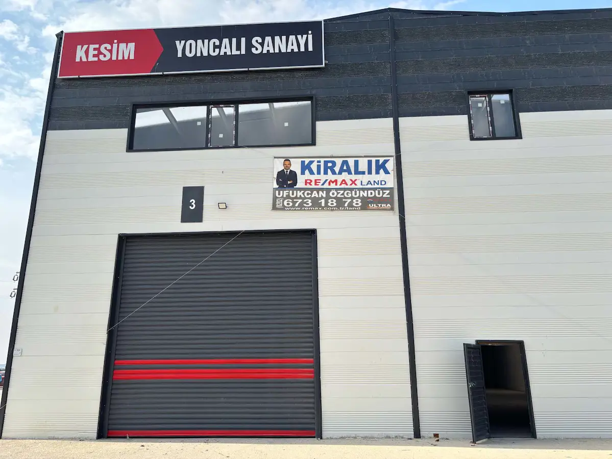 UFUKCAN ÖZGÜNDÜZ'DEN,BÜYÜKYONCALIDA 590 M2 KİRALIK İMALATHANE