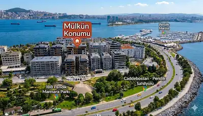 PENDİK BURNUNDA ADALAR VE DENİZ MANZARALI SOSYAL AKTİVİTELİ 5+1