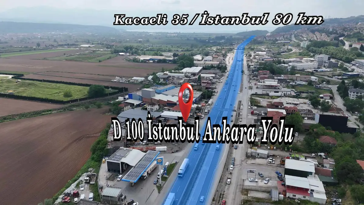 REMAX MAVİDEN D100 İSTANBUL-ANK.YOLUNA 29 M CEPHE TİCARİ İMARLI