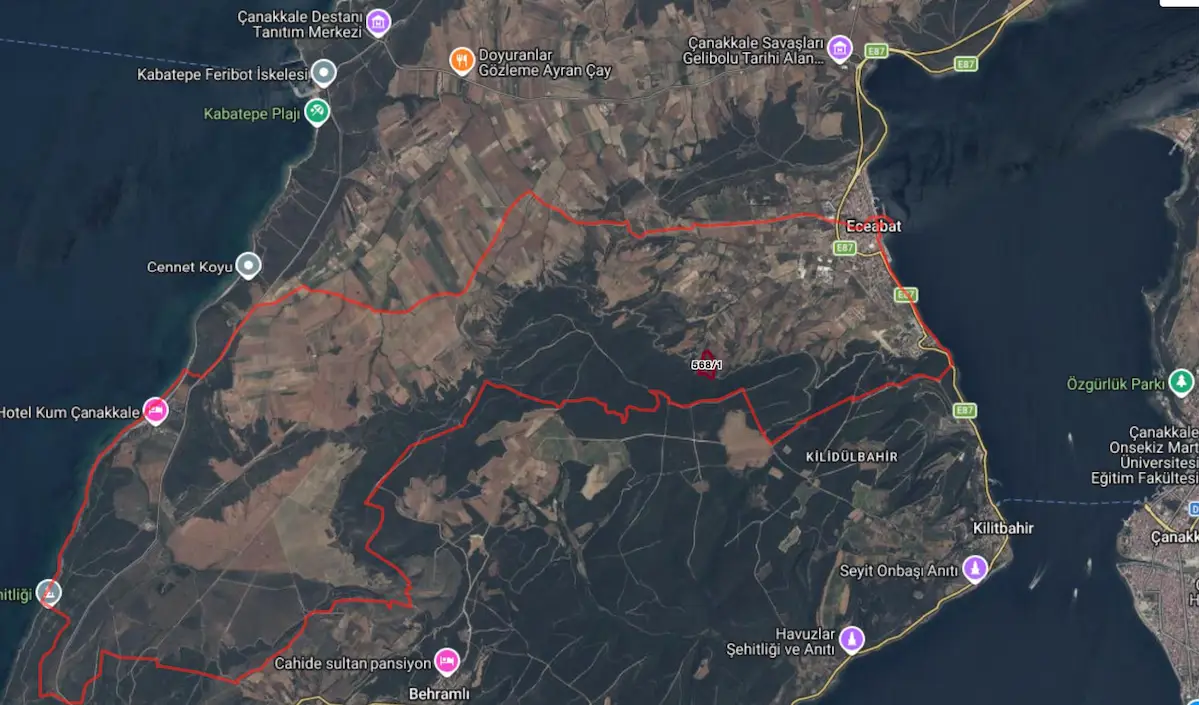 REMAX KAYA ÇANAKKALE ECEABAT'DA DENİZ GÖREN YATIRIMLIK ARAZİ