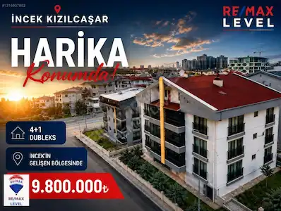 İNCEK KIZILCAŞAR'IN EN GÜZEL KONUMUNDA SATILIK 4+1 YAPILI DUBLEX