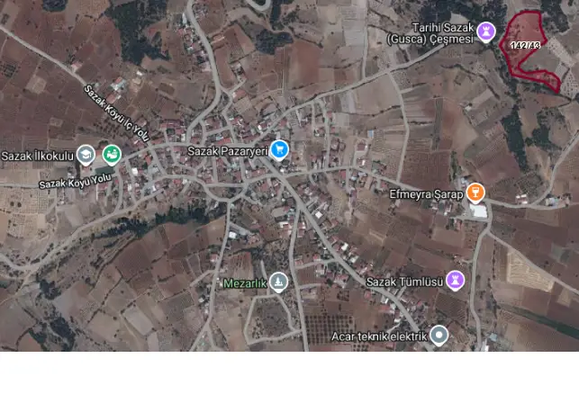 ÇAL SAZAK'TA KÖYE 450M, YOLU OLAN 10892 M2 FIRSAT ARSA