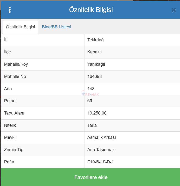 YANIKAĞIL KAPAKLI'DA 19.250 M2 TARLA FIRSAT FIYATA KAÇMAZ !!!