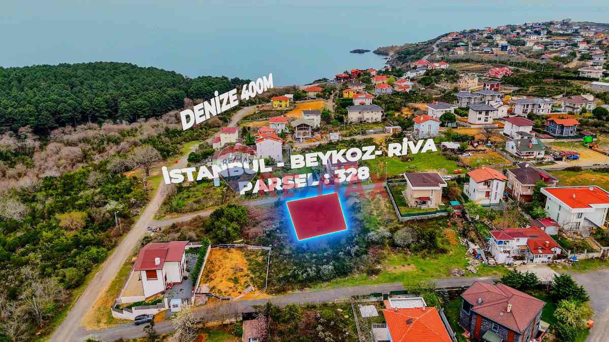 RİVA SATILIK İMARLI VİLLA ARSASI 465M2 DENİZE 400M MÜSTAKİL