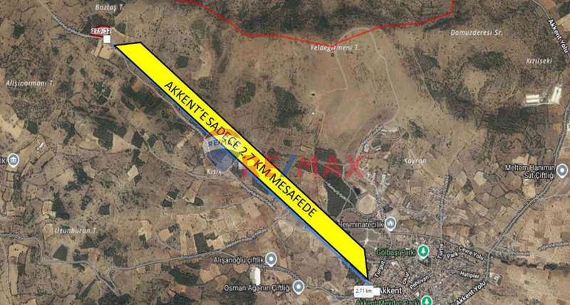 ÇAL AKKENT'TE 8800 M2 CEVİZ BAHÇESİ FIRSAT FİYAT