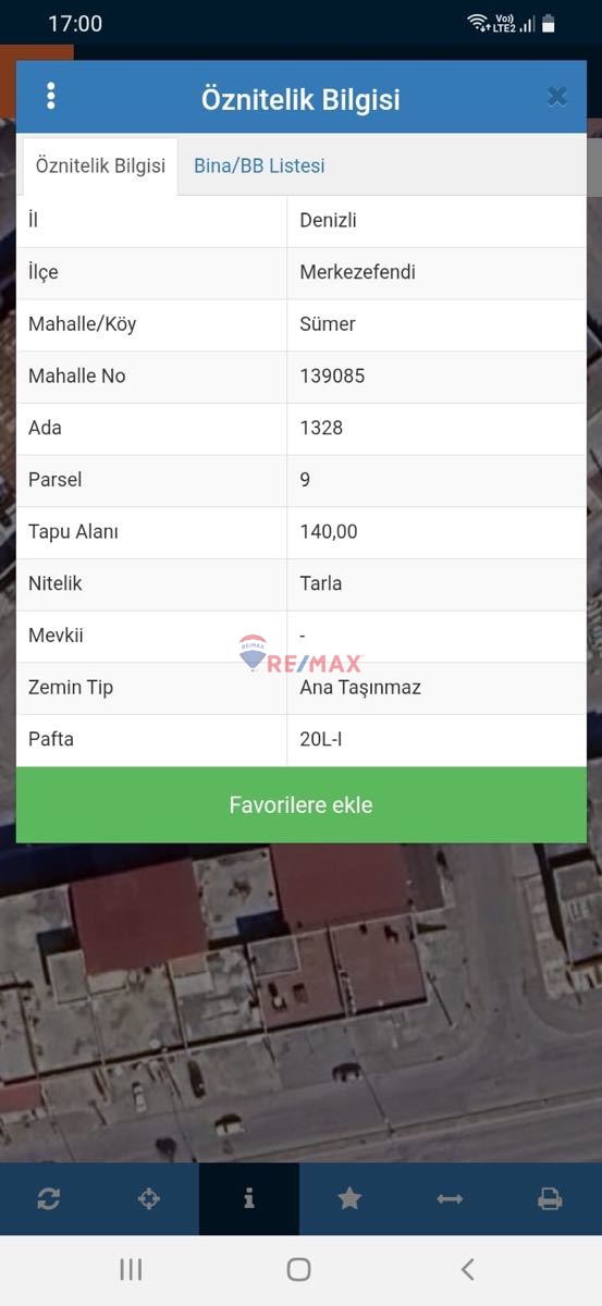 DENİZLİ SÜMER SATILIK ARSA 140 LIK SANAYİ PARSELİ