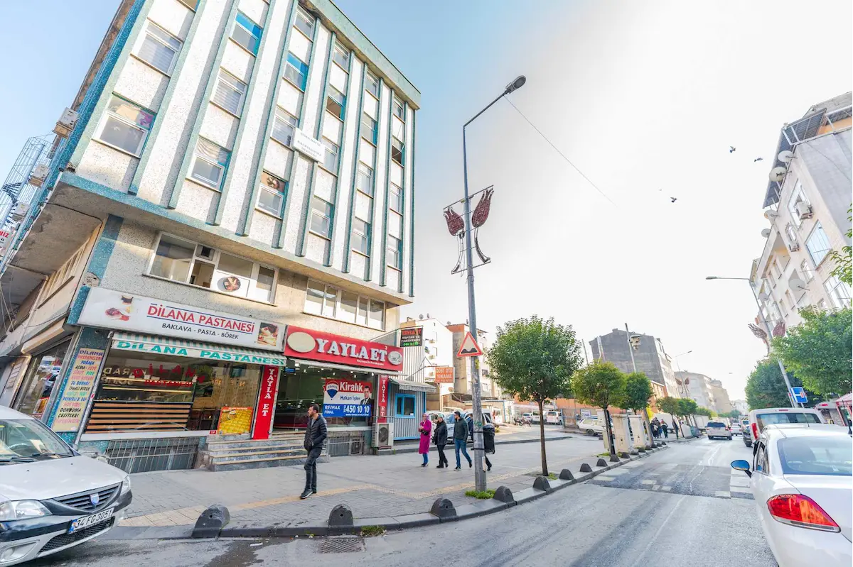 CADDE ÜZERINDE, TAMAMI GIRIŞ KATTA 200 M2 KIRALIK DÜKKAN VİDEOLU