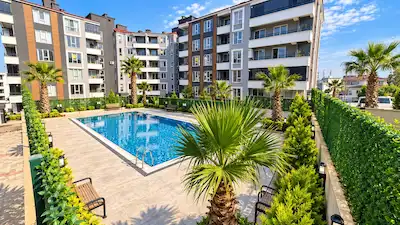 ATAKUM’DA SIFIR, EŞYALI 1+1 KİRALIK DAİRE | BALKONLU, DOĞALGAZ KOMBİLİ