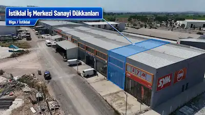 BİGA SANAYİ BÖLGESİ’NDE 295 M² KAPALI ALANLI 2 ADET KİRALIK İŞ YERİ
