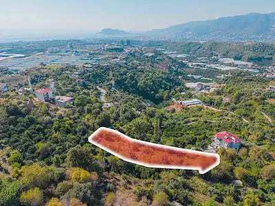 ALANYA KESTEL YAYLALI'DA 1.662 M² | DENİZ-KALE MANZARALI | ARAZİ
