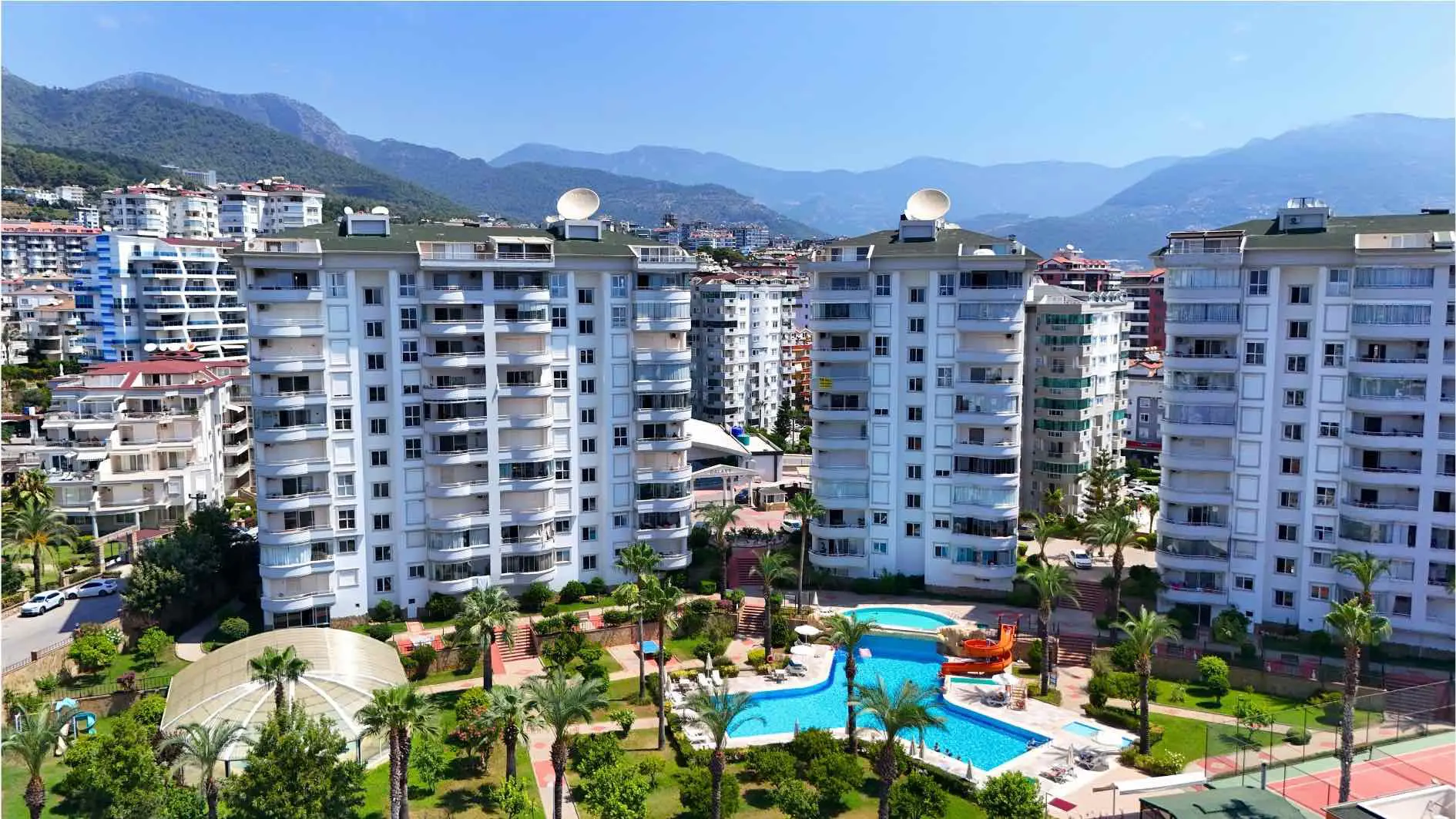 CIKCILLI GALAXY 3 SITESI'NDE DENIZ MANZARALI 2+1 KİRALIK DAIRE