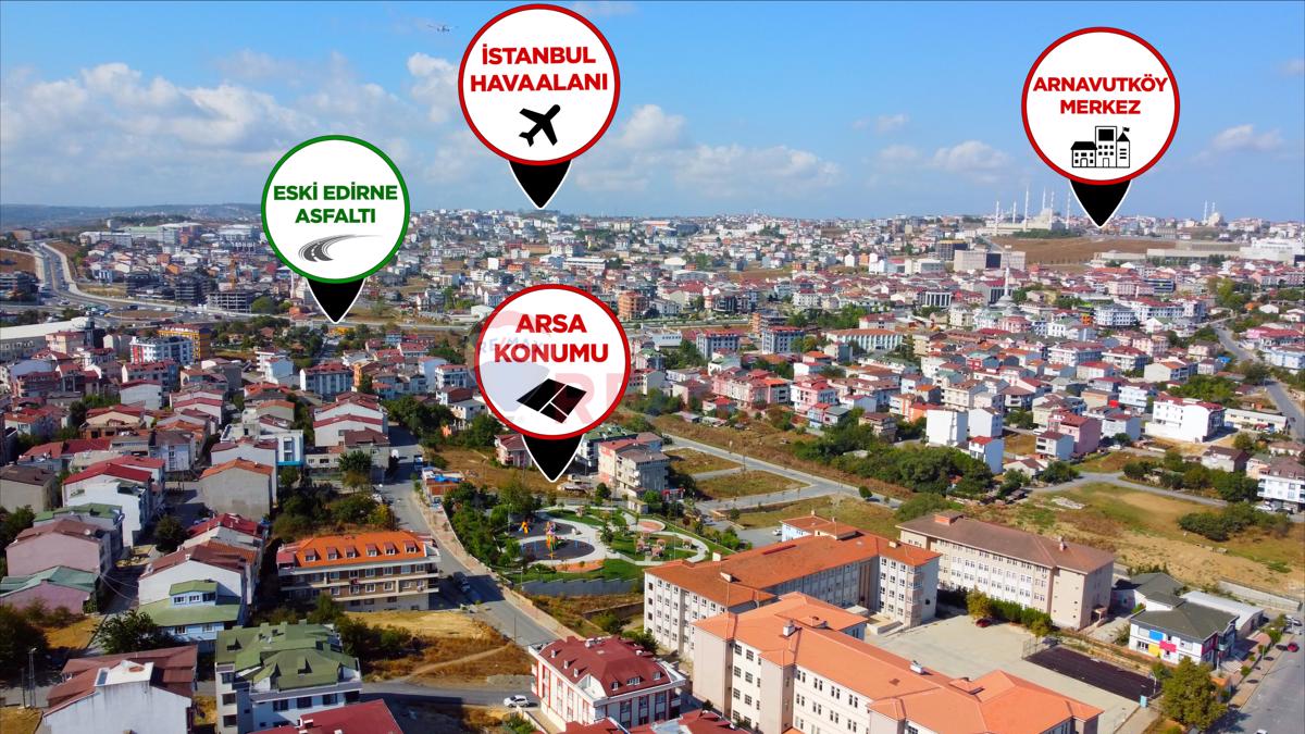 ARNAVUTKÖY HARAÇÇI'DA FIRSAT!!!!KONUT İMARLI SATILIK ARSA