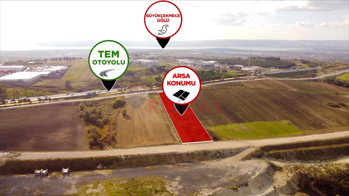 REMAX PRO2 BÜYÜKÇEKMECE TEM YANIBAŞINDA TİCARİ ARSA