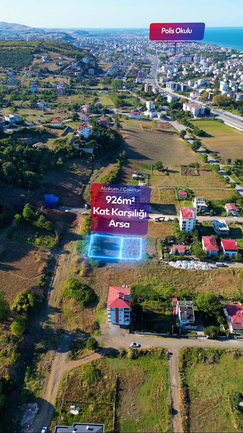 ATAKUM ÇAKIRLARDA YENİ AÇILACAK TURGUT ÖZAL CAD. CEPHE ARSA