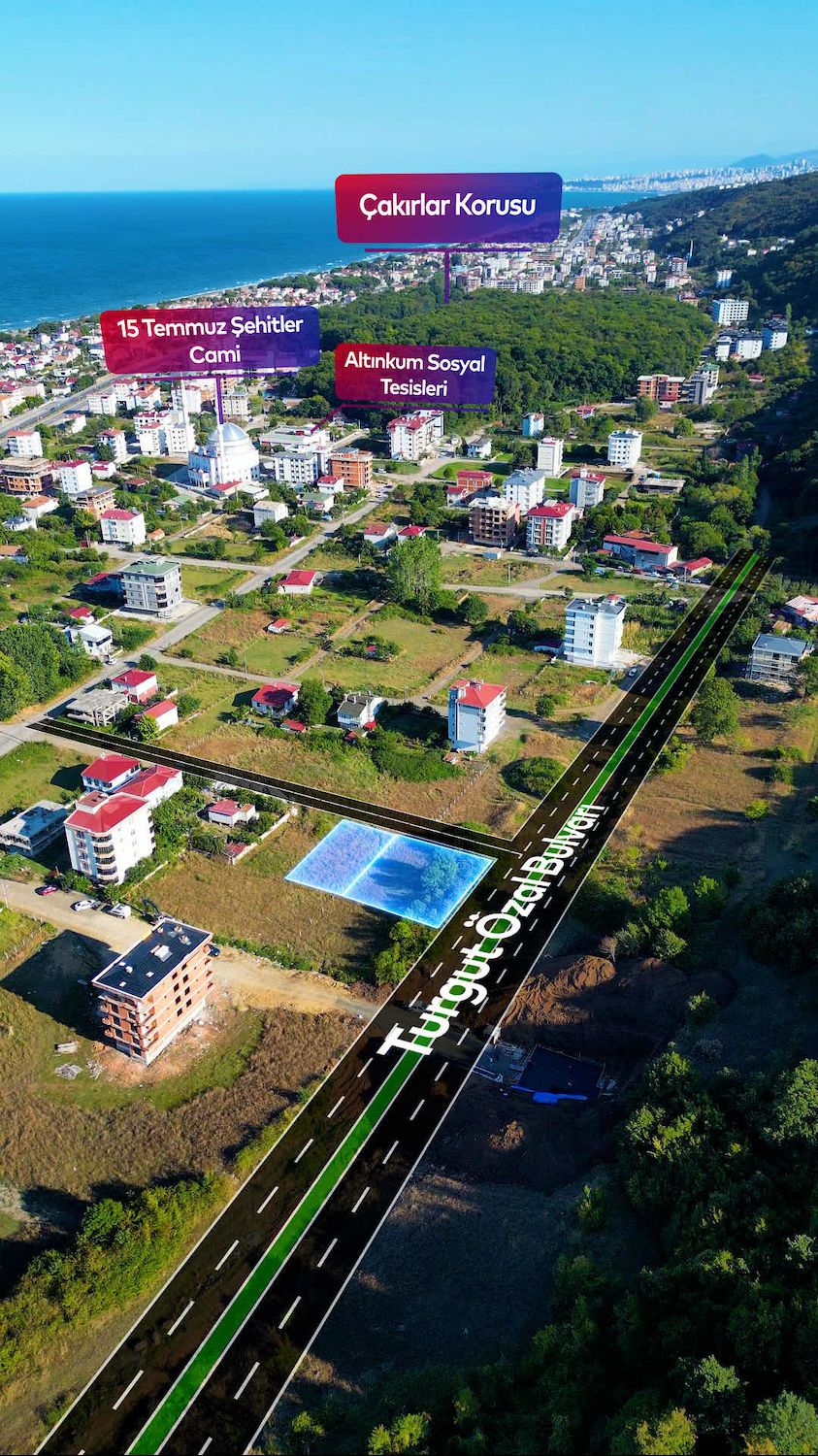 ATAKUM ÇAKIRLARDA YENİ AÇILACAK TURGUT ÖZAL CAD. CEPHE ARSA