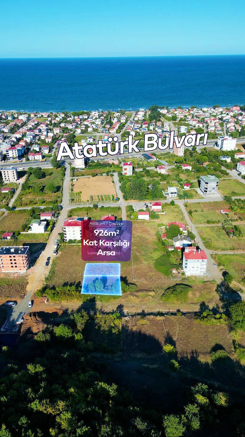ATAKUM ÇAKIRLARDA YENİ AÇILACAK TURGUT ÖZAL CAD. CEPHE ARSA