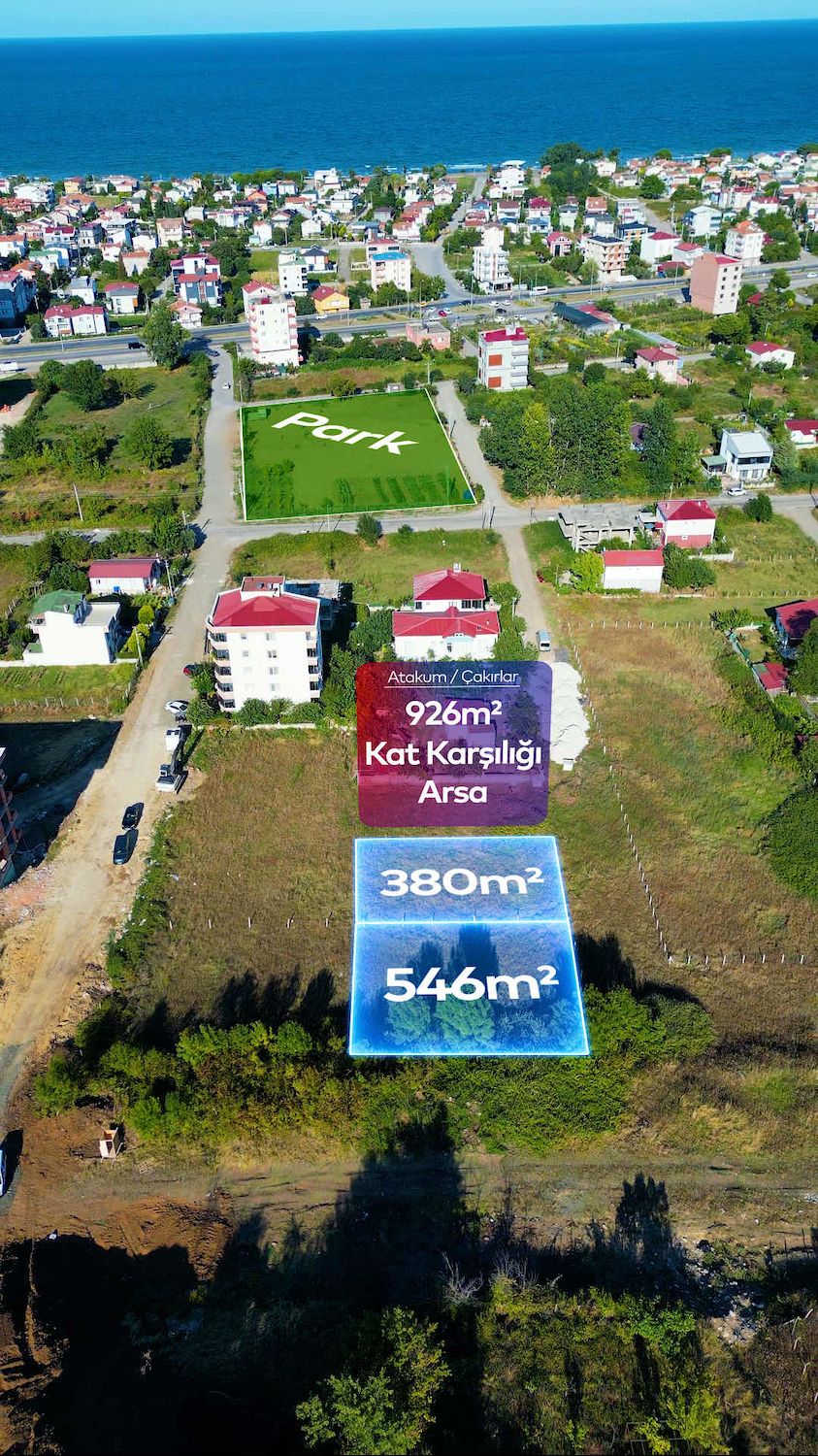 ATAKUM ÇAKIRLARDA YENİ AÇILACAK TURGUT ÖZAL CAD. CEPHE ARSA